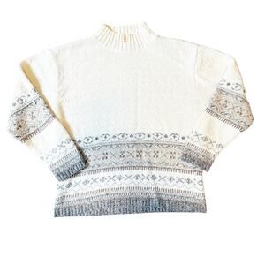 Vintage Liz Claiborne Fair Isle Sweater Medium